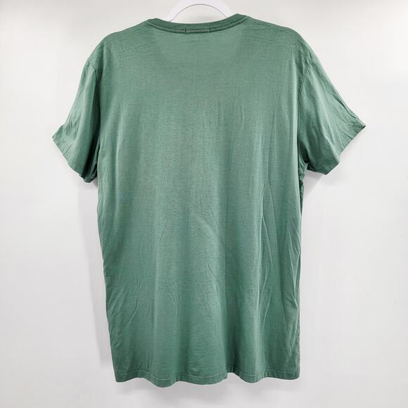 Marine Layer Green Camp Tee 1981 CAMP FIREWOOD Chest Graphic Men's Size Marge - Picture 2 of 4